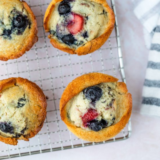 Strawberry Blueberry Muffins