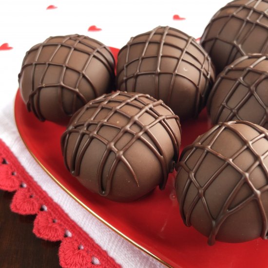 Dark Chocolate Raspberry Truffles