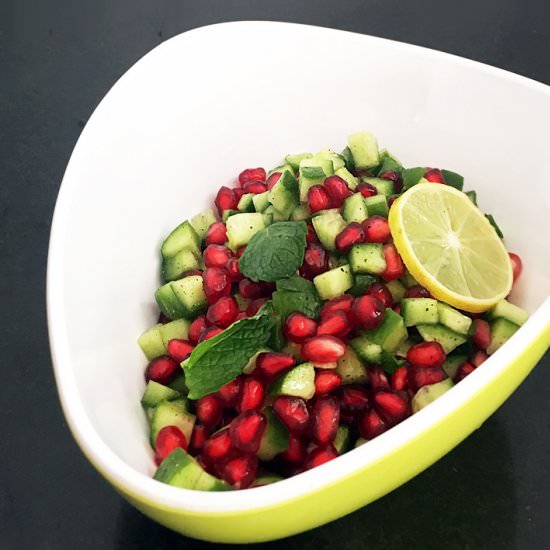 Pomegranate Cucumber Salad