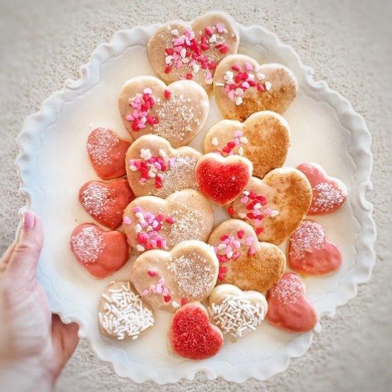 Vegan Valentines Day Shortbread