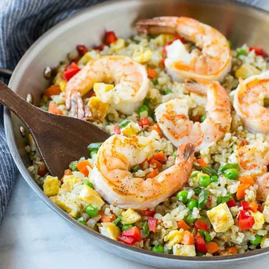 Shrimp Cauliflower Fried Rice