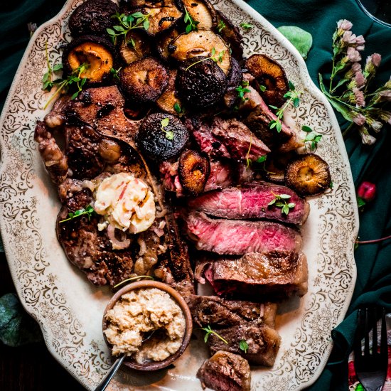 Porterhouse Steak w Shallot Butter