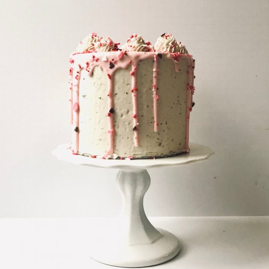 malted strawberry milk cake