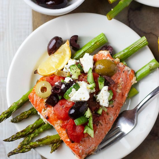 Mediterranean Salmon Low Carb Keto