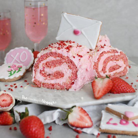 Strawberry Swiss Roll