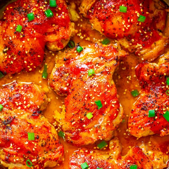 Easy Spicy-And-Sweet Glazed Chicken