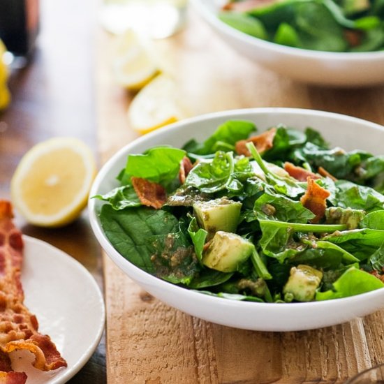 spinach bacon salad