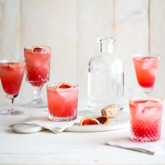 Blood orange gin and tonic