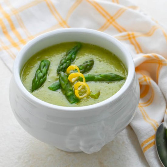 Creamy Vegan Asparagus Soup