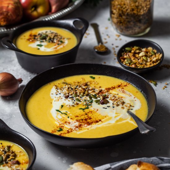 Roasted Golden Beet And Apple Soup