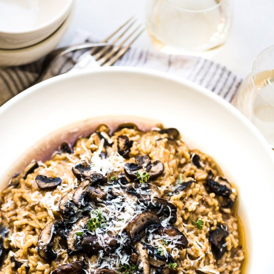 Instant Pot Wild Mushroom Risotto