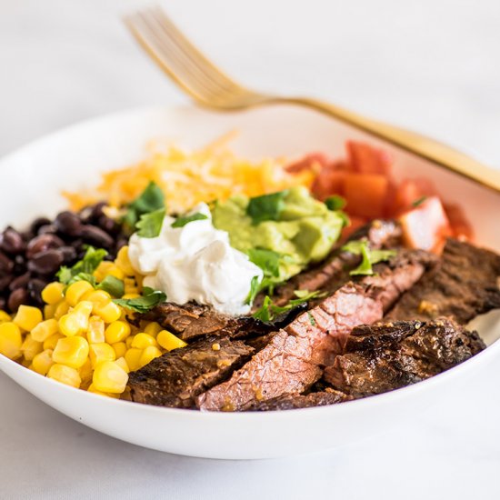 Carne Asada Burrito Bowls