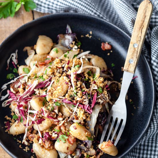 Pan-fried Gnocchi with Radicchio