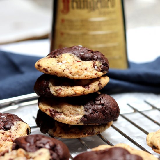 Boozy Chocolate Hazelnut Cookies