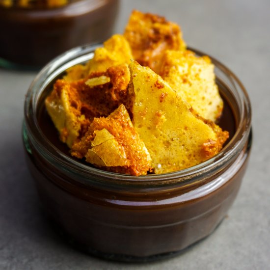 Crunchie Dark Chocolate Pot