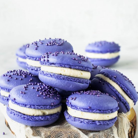 Blackberry Macarons