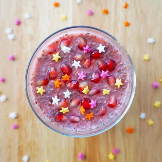 Vegan Strawberry Chia Seed Pudding