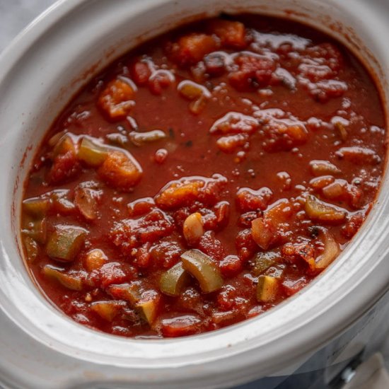 Slow Cooker Vegetarian Chili