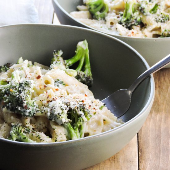 Roasted Broccoli Parmesan Pasta