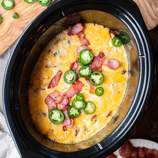 Slow Cooker Jalapeno Bacon Quiche