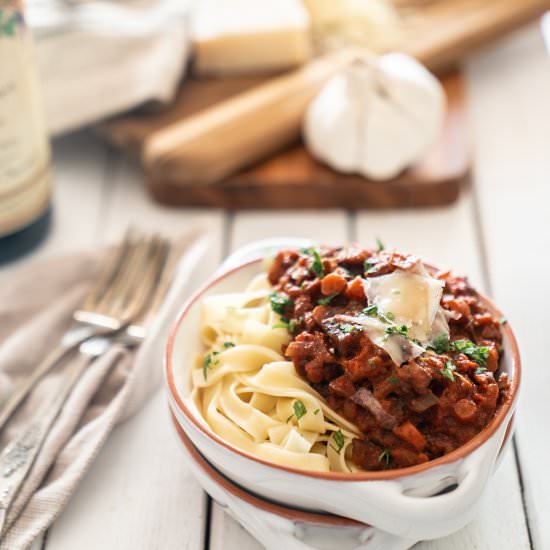 Veggie Bolognese Pasta