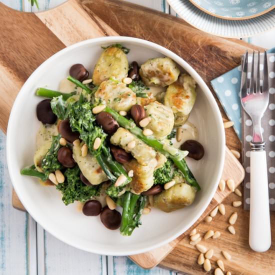 Gnocchi with Beans and Greens