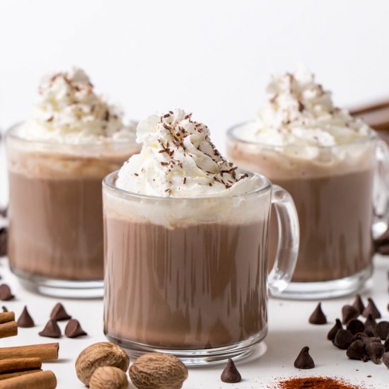 Dulce de leche hot chocolate