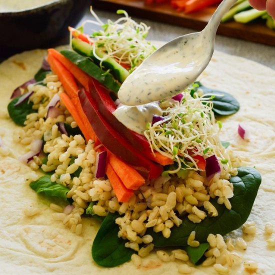 Ranch Veggie Wraps