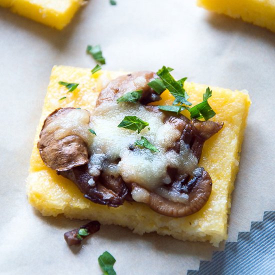 Baked Polenta Squares