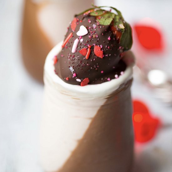 No Bake Chocolate Pots de Creme