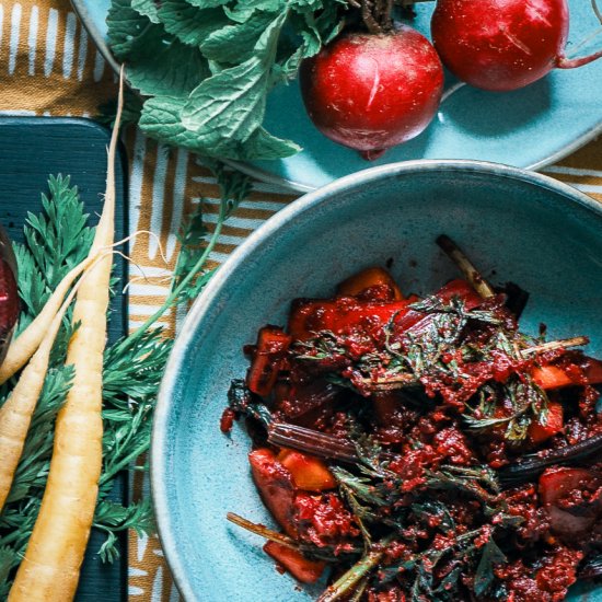 Beets Radish Kimchi