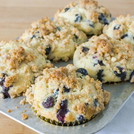 Blueberry Sour Cream Muffins