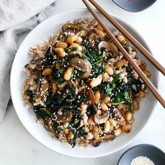 Baby Portobello Mushroom Stir Fry