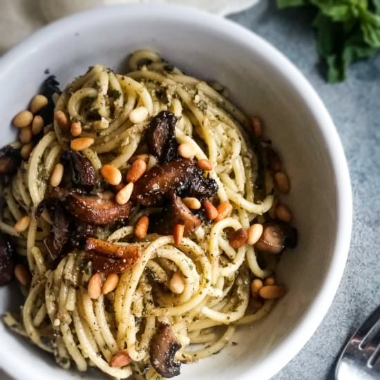 Chickpea & Mushroom Pesto