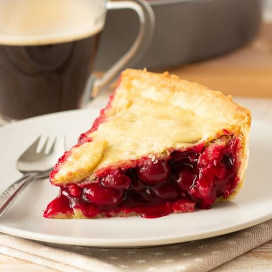 Vegan Twin Peaks Cherry Pie