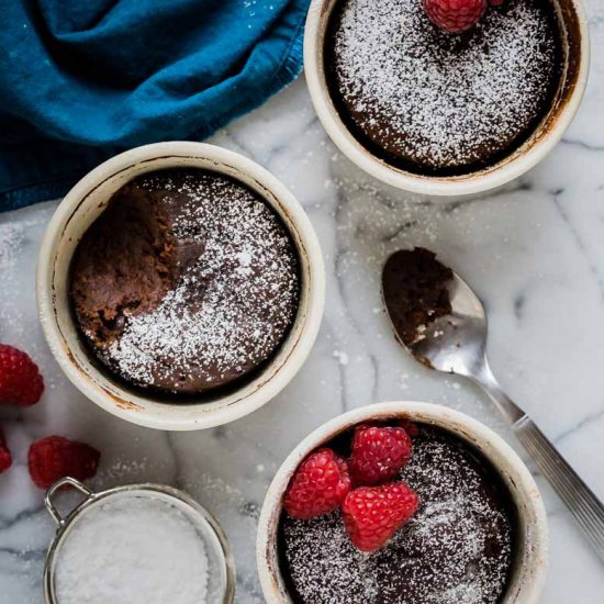 Instant Pot Molten Lava Cakes