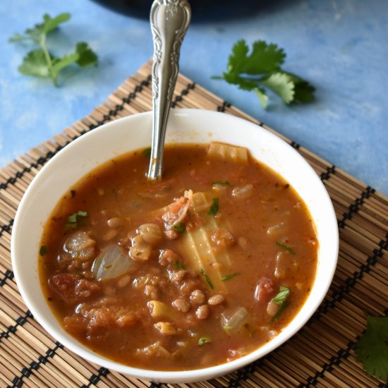 Vegan Lasagne soup