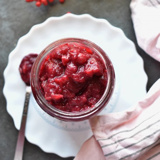 Cranberry Date Jam