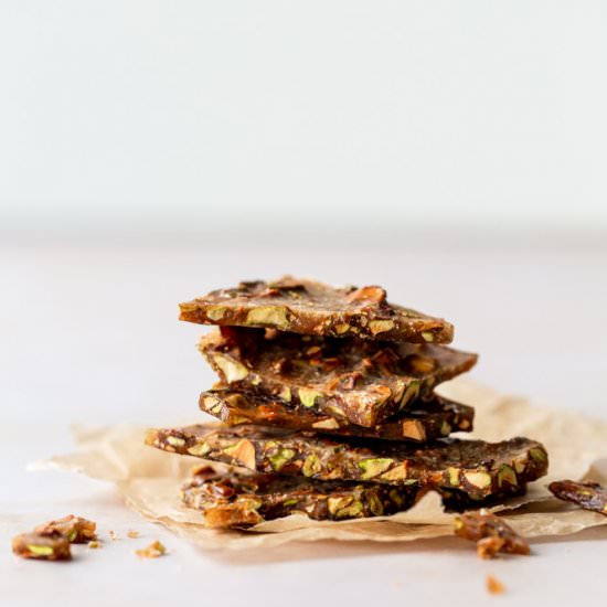 Pistachio-Rosemary Brittle