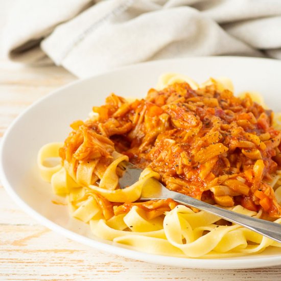 King Oyster Mushroom Ragu Pasta