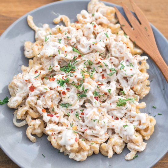 Creamy Lemon Garlic Pasta