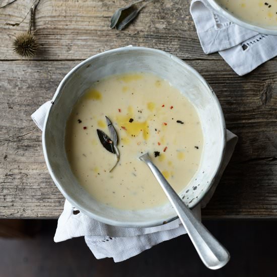 Roasted garlic soup