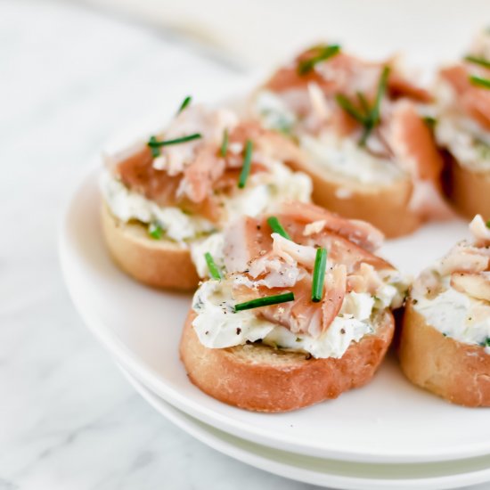 Smoked Trout Toasts