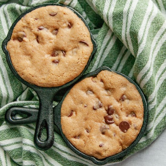 Mini Skillet Cookies for Two