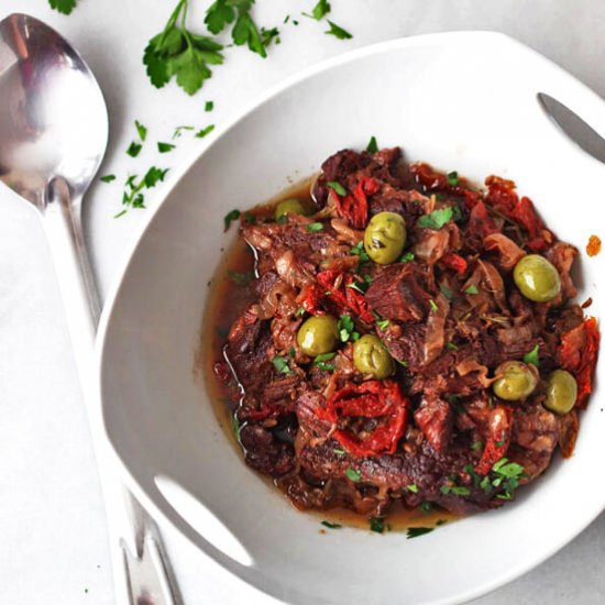 Sun-dried Tomato&Olive Chuck Roast