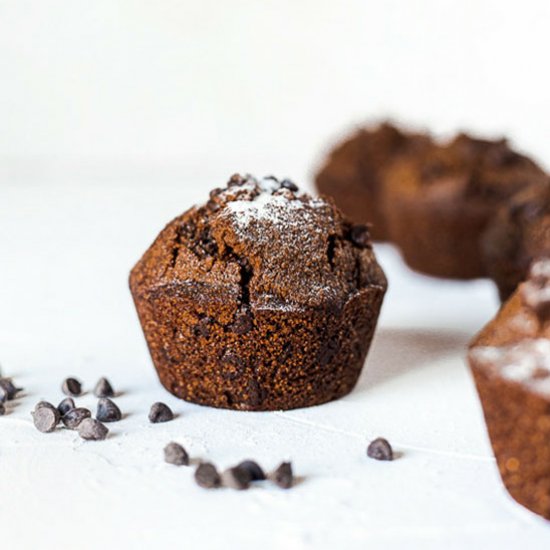 Triticale Chocolate Muffins