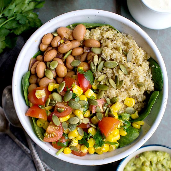 Vegan Mexican Quinoa Bowl