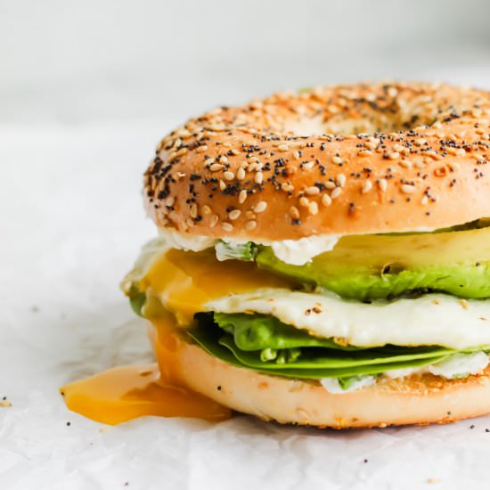 Everything Bagel Breakfast Sandwich