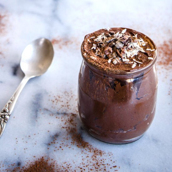 Avocado Chocolate Mousse (vegan)