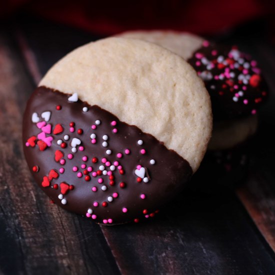 Chocolate Dipped Sugar Cookies